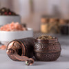 Black Pepper and Spice Grinder, Manual Pepper Mill with Handle - CRYSTALIA GLASS
